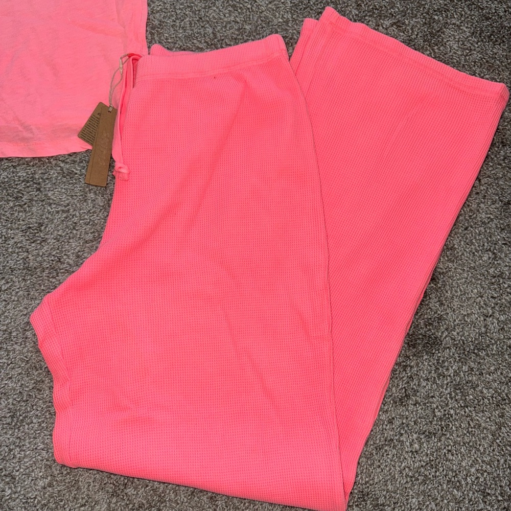 NEW ✨ SKIMS Coral Waffle Straight Leg Pant XS